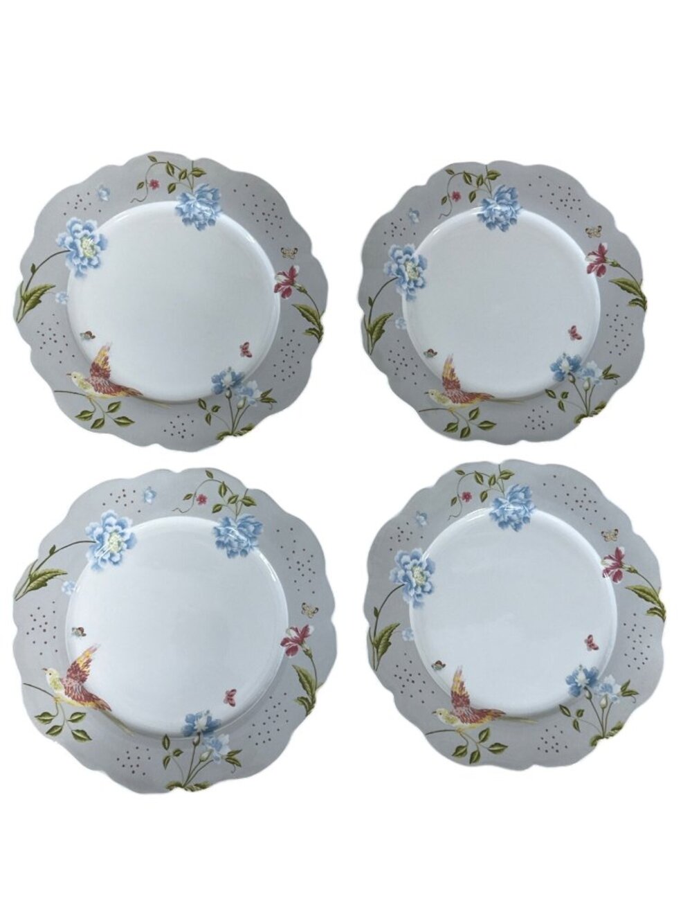 Laura Ashley Heritage Collectables Set Of 4 Dinner Plates 24.5cm Porcelain NEW